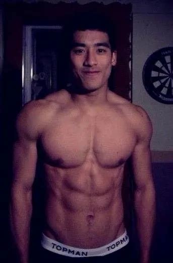 shirtless male asian muscular hunk beefcake ripped abs pecs jock photo 4x6 d238 4 29 picclick