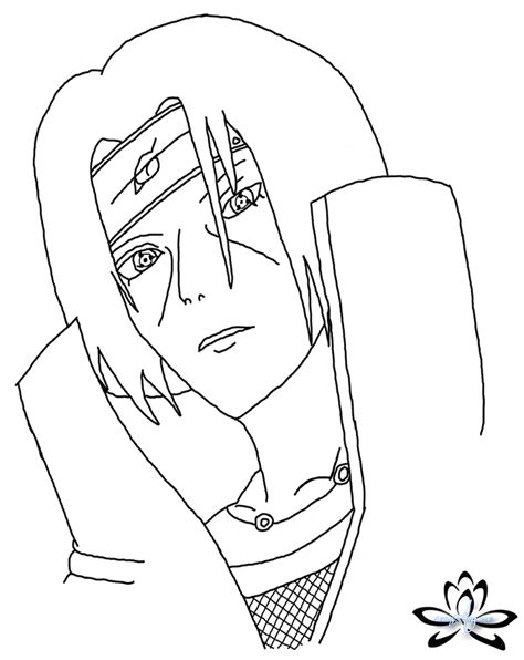 Lineart Itachi By Senzamore On Deviantart
