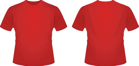 Gambar Kaos Polos Depan Belakang Warna Merah Serat