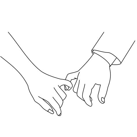 linha de ilustração desenhando mãos fazendo promessa como um conceito
