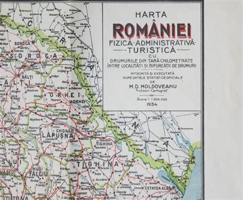 Harta Romaniei Fizica Administrativa Turistica Cu Drumurile Din