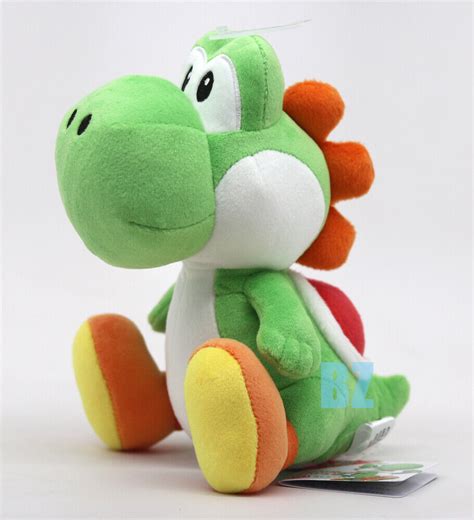 Green Yoshi All Star Stuffed Plush 7 Super Mario Bros Little Buddy