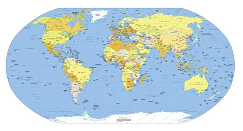 Mapamundi Político 🥇 Mapa Del Mundo Político Planisferio Político