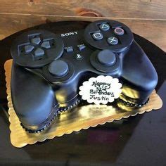 This is a handcrafted personalised playstation 4 controller/joystick cake topper made especially for you. PS4 Torte PlayStation 4 Controller-Torte [PS4 Cake ...