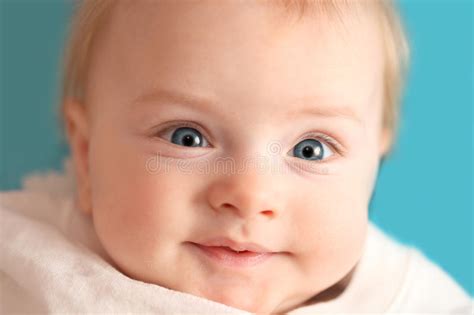 Cute 6 Month Old Baby Portrait Stock Image Image Of Happy Baby 8263119