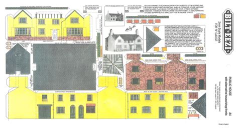 Bilteezi 2mmn Public House Building Kits Sheet No A4