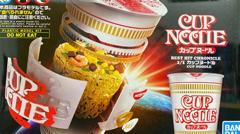 Authentic Guaranteed 100 Days Free Returns Gundam X Nissin Cup Noodle Ramen Plastic Model