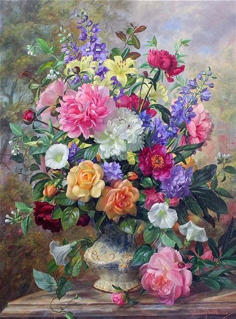View spring flowers by albert williams on artnet. Albert Williams (1922-2010) The Flowers of Glorious June ...