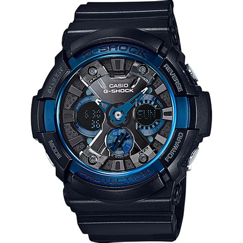 Comfort is essential, and men's watches easily offer it. G-Shock GA-200CB-1AER watch - Blue