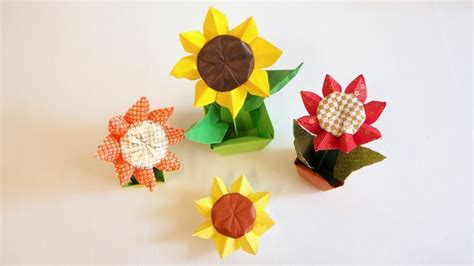 Tutorial For Summer Origami Sunflower Nilva Pillan Origami Origami
