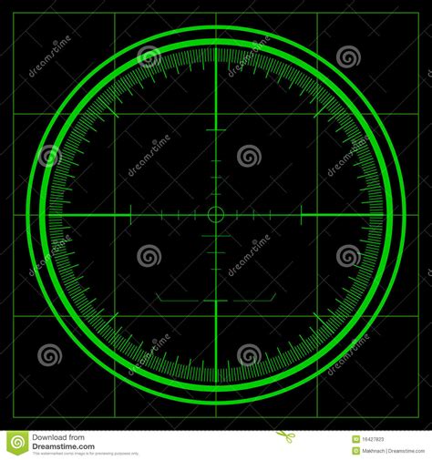 The radar system transmits pulses or continuous waves of electromagnetic radiation, a small portion of which backscatter off targets (intended or otherwise) and return to the radar system. Radar Screen Stock Photos - Image: 16427823
