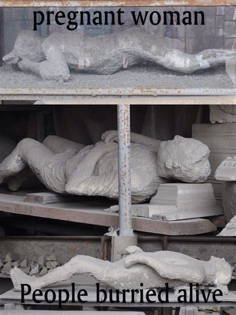 People Buried Alive During The Volcano Eruption In Pompeii