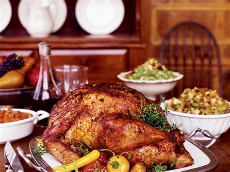 However, these other meats were slowly erased from the scene, with turkey remaining as. Paprika-Glazed Turkey with Pumpkin Seed Bread Salad ...