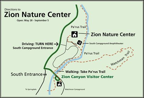 Zion National Park Hiking Trails Map Long Dark Ravine Map