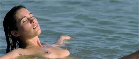 Vahina Giocante Nude Bush Boobs While Skinny Dipping Paradise Cruise