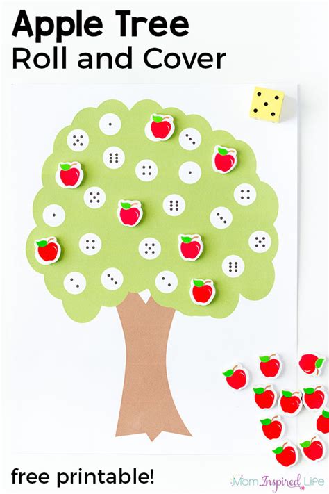 Apple Tree Number Matching Free Printable Preschool Apple Activities