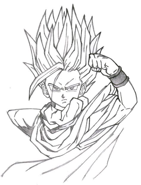 After the defeat of majin buu, a new power awakens and threatens humanity. Dragon Ball Z Gohan Drawing at GetDrawings | Free download