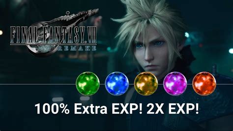 Synergy works together with other crafts in most of its synths. Final Fantasy 7 Remake: EXP Up Materia. 100% More EXP, 2x ...