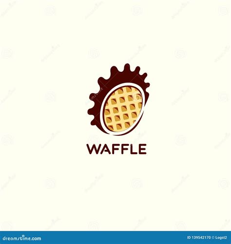 Waffle Vector Logo Waffle Illustration Stock Vector Illustration Of