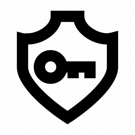 Key Protect Protection Secure Security Shield Icon