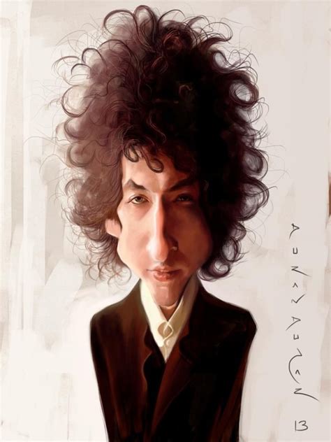 Caricature De Bob Dylan Par Antonio Durán Andújar Bob Dylan