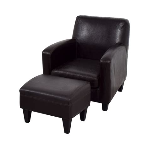 Patio chairs and ottoman *see offer details. 52% OFF - IKEA IKEA Bonded Brown Leather Chair and Ottoman ...