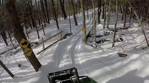 Atv Trail Riding Snow Covered Hopkinton Everett Trails Dunbarton New