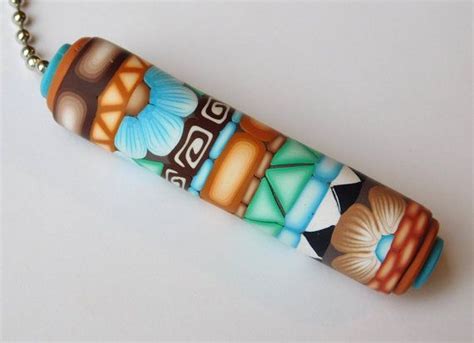 Fan Pull Decorative Polymer Clay Ceiling Fan Pull Light Pull Triangles