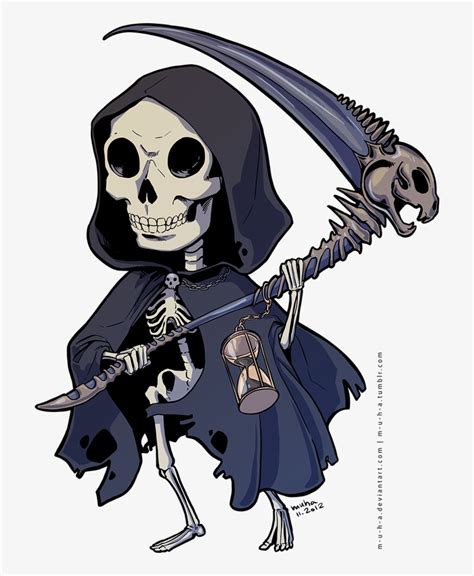 Clip Art Royalty Free Library Chibi Death By M U H Chibi Grim Reaper