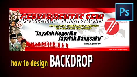 Cara Mudah Membuat Desain Spanduk Hut Ri Ke 75 Dengan Coreldraw Youtube