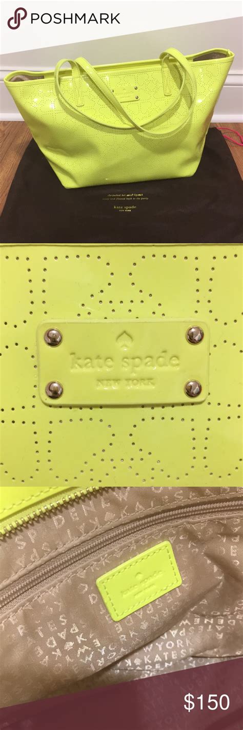 Neon Yellow Kate Spade Harmony Tote Yellow Shoulder Bags Neon Bag