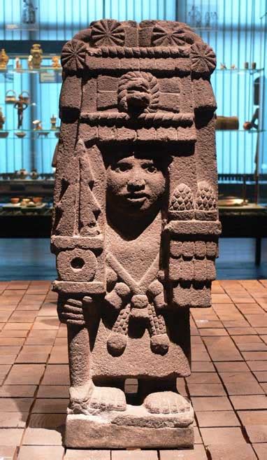 Aztec Stone Sculpture Of The Goddess Chicomecoatl Mayan Art Aztec