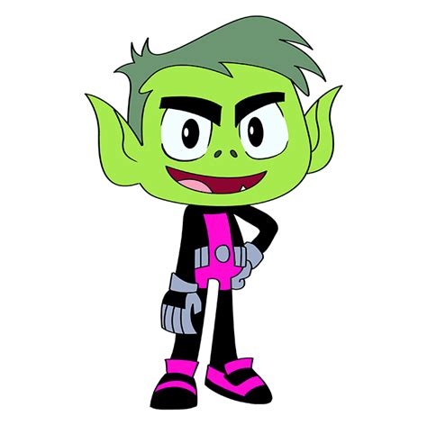 How To Draw Beast Boy From Teen Titans Really Easy Drawing Tutorial