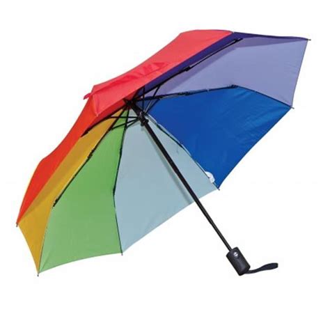 Frankford Umbrellas Rm01 Rb Mini Triple Fold Umbrella Rainbow