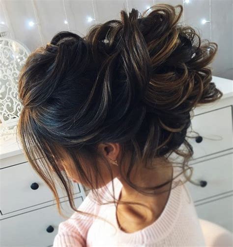 Gorgeous Messy Bridal Hair Updos Messy Updo Wedding