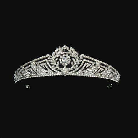 Savannah Crystal Wedding Tiara Vintage Baroque Bridal Headpiece