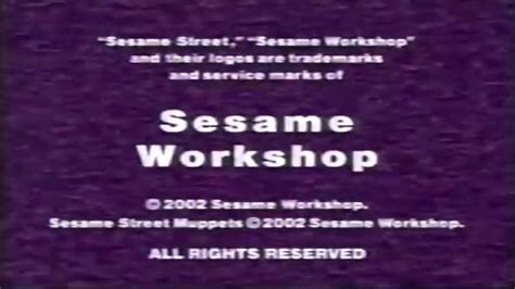 Sesame Street Season 33 Episode 3994 Ending And Funding Credits 2002