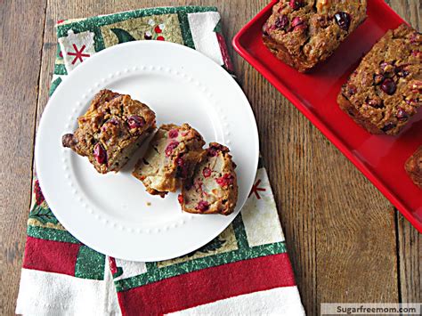 Quick and easy diabetic desserts, bread, cookies and snacks recipes. Petite Cranberry Apple Breads: [Low Sugar & Diabetic ...