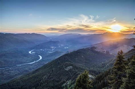 Sauk Mountain Sunset June 2018 Mountain Sunset Skagit Valley