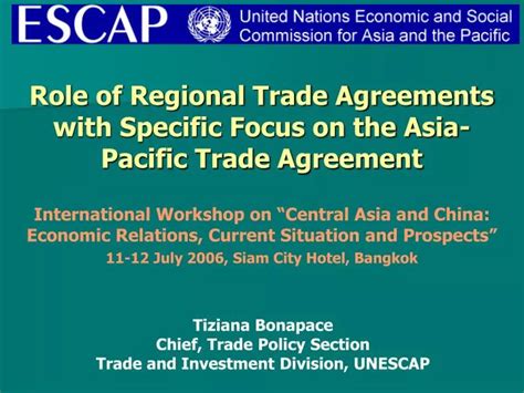Ppt Role Of Regional Trade Agreements With Specific Focus On The Asia