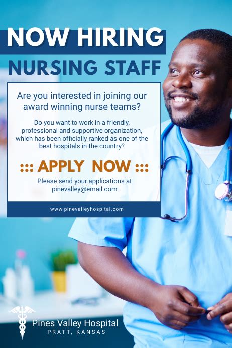 Hiring Ng Mga Kawani Ng Nursing Staff Ng Poster Na Template Postermywall