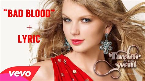 Bad Blood Taylor Swift Cover Version Lyrics Original Youtube