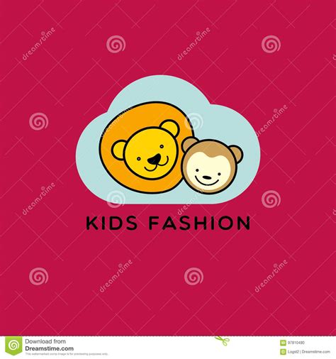 Kids Shop Vector Logo Kids Store Emblem Stock Vector Illustration Of