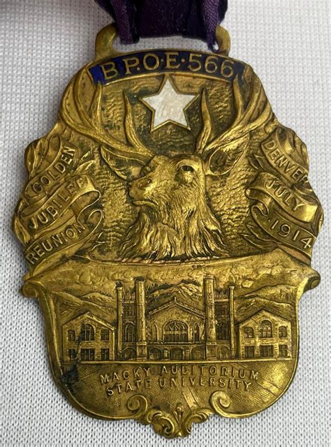 Sold Price Antique 1914 BPOE Elks Lodge 566 Boulder CO Golden