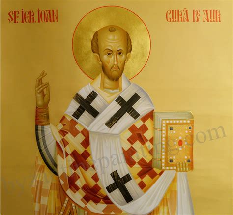 Saint John Chrysostom Byzantine Icon Painting