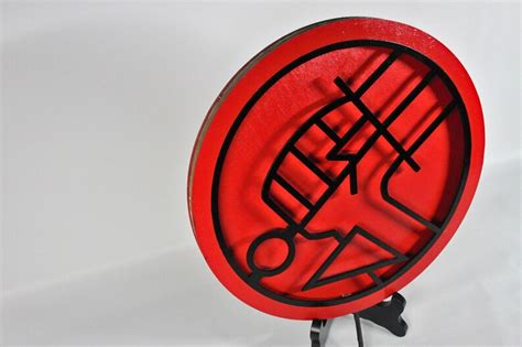Hellboy Bprd Logo Light Up Sign Etsy