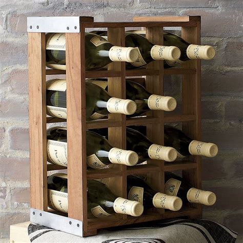 Rustic Acacia Wood Crate Wine Racks Wine Rack Diy Wine Rack Crate