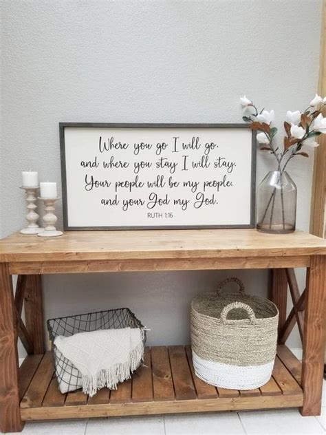 Where You Go I Will Go Wood Sign Ruth 116 Scripture Bible Etsy