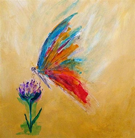 Candace French Abstract Art Abstract Butterfly Flower Art