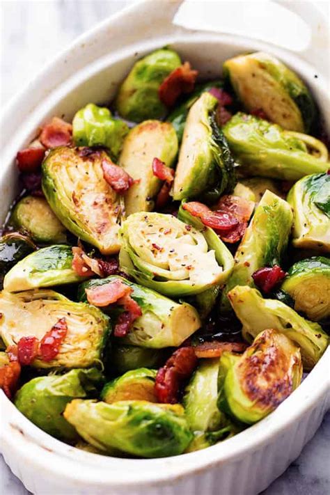 There's some serious bacon love going on up in that skillet. Roasted Maple Brussel Sprouts with Bacon | The Recipe Critic